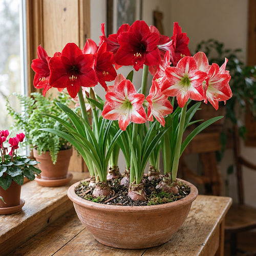 Multiple Amaryllis Bulbs in One Pot: The Secret to a Spectacular Display