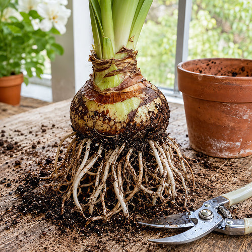 Spring Root Pruning Amaryllis