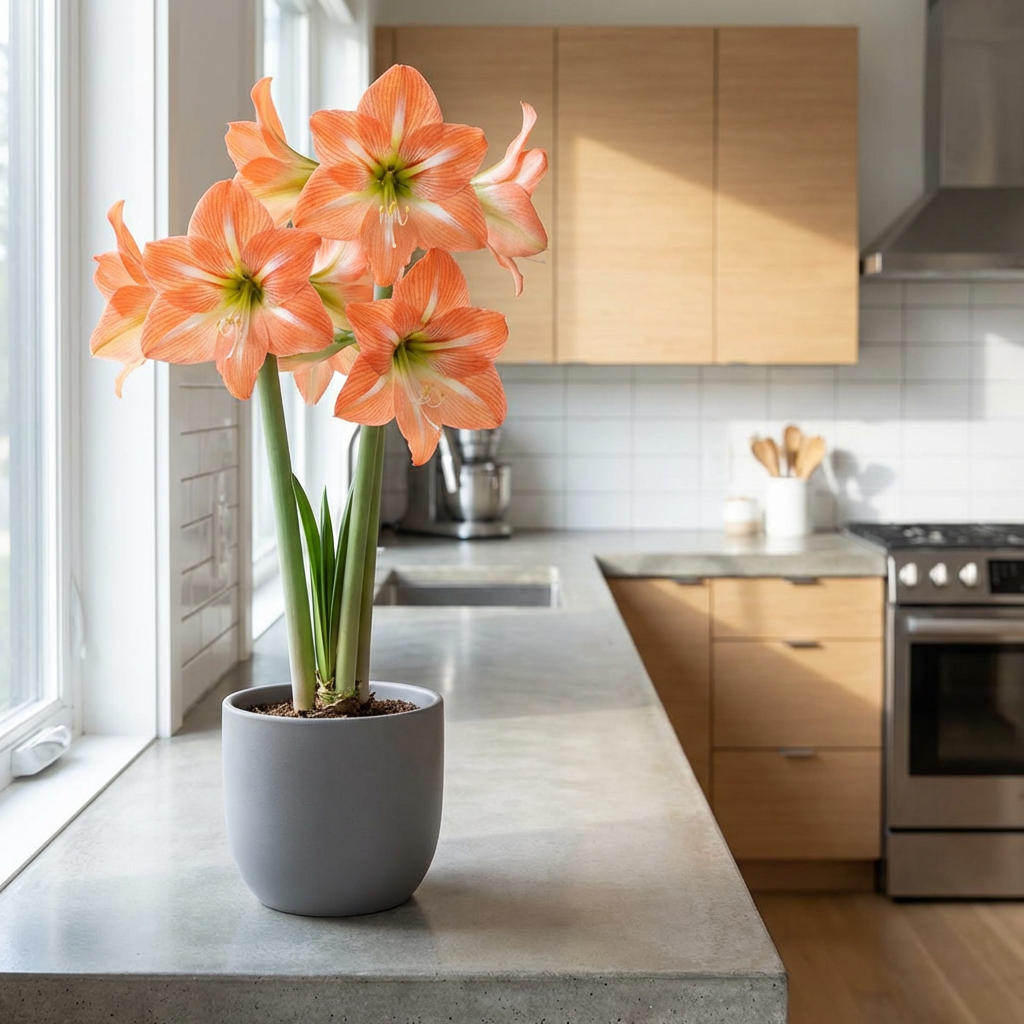 Amaryllis (Hippeastrum) Mango Charm