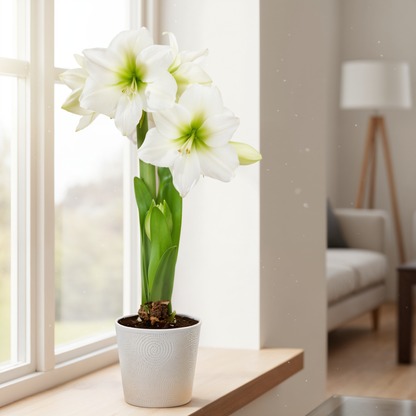 Amaryllis (hippeastrum) casablanca