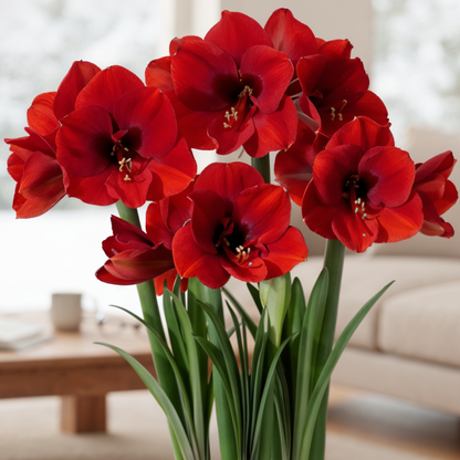 Amaryllis (hippeastrum) rode leeuw