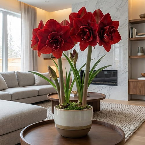 Amaryllis (Hippeastrum) Red Symphony