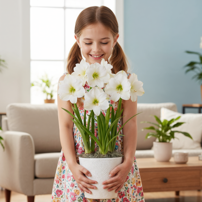 Amaryllis (Hippeastrum) julklapp